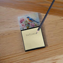 Bluebird Sticky Note Holder- Refiilable Desk Accessory Note Pad Bluebird Sticky Note Holder- Refiilable Desk Accessory Note Pad