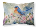 Bluebird Standard Pillowcase – Artistic Decorative Front, White Back Bluebird Standard Pillowcase – Artistic Decorative Front, White Back
