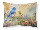Bluebird Standard Pillowcase – Artistic Decorative Front, White Back Bluebird Standard Pillowcase – Artistic Decorative Front, White Back