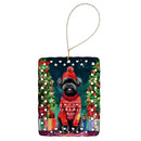 Affenpinscher Christmas Porcelain Ornament Affenpinscher Christmas Porcelain Ornament