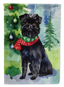 Affenpinscher Christmas House Flag Affenpinscher Christmas House Flag