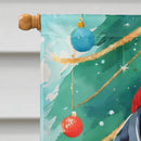 Bluetick Coonhound Christmas House Flag Bluetick Coonhound Christmas House Flag