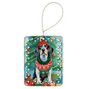 Bluetick Coonhound Christmas Porcelain Ornament Bluetick Coonhound Christmas Porcelain Ornament