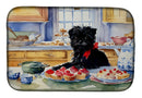 Affenpinscher Christmas Cookies Dish Drying Mat Affenpinscher Christmas Cookies Dish Drying Mat