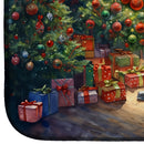 Bluetick Hound and Santa Claus Dish Drying Mat Bluetick Hound and Santa Claus Dish Drying Mat