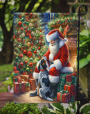Bluetick Hound with Santa Garden Flag – Christmas Dog Yard Decor Bluetick Hound with Santa Garden Flag – Christmas Dog Yard Decor