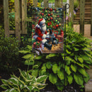Bluetick Hound with Santa Garden Flag – Christmas Dog Yard Decor Bluetick Hound with Santa Garden Flag – Christmas Dog Yard Decor