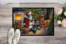 Bluetick Hound and Santa Claus Doormat-24x36 Indoor / Outdoor Rug | Made in USA Bluetick Hound and Santa Claus Doormat-24x36 Indoor / Outdoor Rug | Made in USA