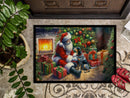 Bluetick Hound and Santa Claus Doormat-24x36 Indoor / Outdoor Rug | Made in USA Bluetick Hound and Santa Claus Doormat-24x36 Indoor / Outdoor Rug | Made in USA