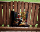 Border Collie and Santa Claus Throw Pillow - 14x14 Decorative Pillow β Art for Your Home & Patio Border Collie and Santa Claus Throw Pillow - 14x14 Decorative Pillow β Art for Your Home & Patio