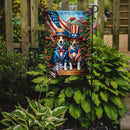 All American Jack Russell Terrier Garden Flag –  Dogs with American Flag Background by Caroline’s Treasures All American Jack Russell Terrier Garden Flag –  Dogs with American Flag Background by Caroline’s Treasures