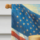 All American Japanese Chin House Flag All American Japanese Chin House Flag