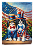 All American Japanese Chin House Flag All American Japanese Chin House Flag