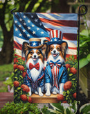 All American Papillon Garden Flag –  Dogs with American Flag Background by Caroline’s Treasures All American Papillon Garden Flag –  Dogs with American Flag Background by Caroline’s Treasures