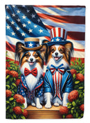 All American Papillon Garden Flag –  Dogs with American Flag Background by Caroline’s Treasures All American Papillon Garden Flag –  Dogs with American Flag Background by Caroline’s Treasures
