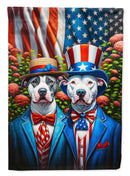 All American Pit Bull Terrier Garden Flag –  Dogs with American Flag Background by Caroline’s Treasures All American Pit Bull Terrier Garden Flag –  Dogs with American Flag Background by Caroline’s Treasures