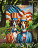 All American Pointer Garden Flag –  Dogs with American Flag Background by Caroline’s Treasures All American Pointer Garden Flag –  Dogs with American Flag Background by Caroline’s Treasures