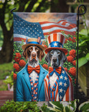 All American Pointer Garden Flag –  Dogs with American Flag Background by Caroline’s Treasures All American Pointer Garden Flag –  Dogs with American Flag Background by Caroline’s Treasures