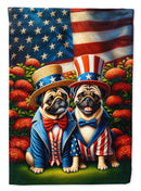 All American Pug Garden Flag –  Dogs with American Flag Background by Caroline’s Treasures All American Pug Garden Flag –  Dogs with American Flag Background by Caroline’s Treasures