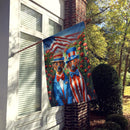 All American Rhodesian Ridgeback House Flag All American Rhodesian Ridgeback House Flag