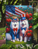 All American Samoyed Garden Flag –  Dogs with American Flag Background by Caroline’s Treasures All American Samoyed Garden Flag –  Dogs with American Flag Background by Caroline’s Treasures