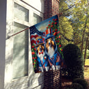 All American Sheltie House Flag All American Sheltie House Flag