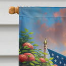 All American Siberian Husky House Flag All American Siberian Husky House Flag