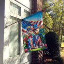 All American Silky Terrier House Flag All American Silky Terrier House Flag