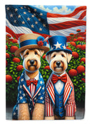 All American Wheaten Terrier Garden Flag –  Dogs with American Flag Background by Caroline’s Treasures All American Wheaten Terrier Garden Flag –  Dogs with American Flag Background by Caroline’s Treasures