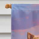 Australian Terrier Two Hearts House Flag Australian Terrier Two Hearts House Flag