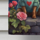 Australian Terrier Two Hearts House Flag Australian Terrier Two Hearts House Flag
