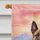 Belgian Malinois Two Hearts House Flag Belgian Malinois Two Hearts House Flag