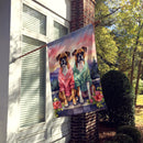 Boxer Two Hearts House Flag Boxer Two Hearts House Flag