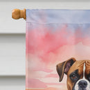 Boxer Two Hearts House Flag Boxer Two Hearts House Flag