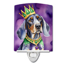 Bluetick Coonhound King of Mardi Gras Ceramic Night Light Bluetick Coonhound King of Mardi Gras Ceramic Night Light