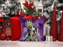 Bluetick Coonhound King of Mardi Gras Throw Pillow - 14x14 Decorative Pillow β Art for Your Home & Patio Bluetick Coonhound King of Mardi Gras Throw Pillow - 14x14 Decorative Pillow β Art for Your Home & Patio