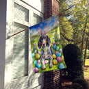 Bluetick Coonhound Easter Egg Hunt House Flag Bluetick Coonhound Easter Egg Hunt House Flag