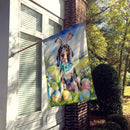 Bluetick Coonhound Easter Egg Hunt House Flag Bluetick Coonhound Easter Egg Hunt House Flag