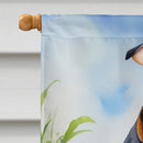 Bluetick Coonhound Easter Egg Hunt House Flag Bluetick Coonhound Easter Egg Hunt House Flag