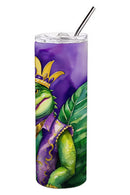 Alligator King of Mardi Gras Stainless Steel Skinny Tumbler Alligator King of Mardi Gras Stainless Steel Skinny Tumbler