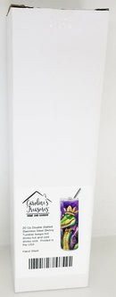 Alligator King of Mardi Gras Stainless Steel Skinny Tumbler Alligator King of Mardi Gras Stainless Steel Skinny Tumbler