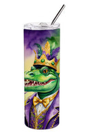 Alligator King of Mardi Gras Stainless Steel Skinny Tumbler Alligator King of Mardi Gras Stainless Steel Skinny Tumbler
