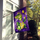 Alligator Mardi Gras House Flag Alligator Mardi Gras House Flag