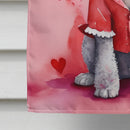 Bedlington Terrier My Valentine House Flag Bedlington Terrier My Valentine House Flag