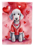Bedlington Terrier My Valentine House Flag Bedlington Terrier My Valentine House Flag