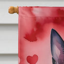 Belgian Malinois My Valentine House Flag Belgian Malinois My Valentine House Flag
