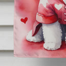 Bichon Frise My Valentine House Flag Bichon Frise My Valentine House Flag