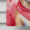 Border Terrier My Valentine House Flag Border Terrier My Valentine House Flag