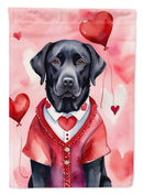 Black Labrador Retriever Valentine’s Day Garden Flag – Dog-Themed Heart Yard Decor Black Labrador Retriever Valentine’s Day Garden Flag – Dog-Themed Heart Yard Decor