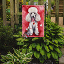 White Poodle Valentine’s Day Garden Flag – Dog-Themed Heart Yard Decor White Poodle Valentine’s Day Garden Flag – Dog-Themed Heart Yard Decor